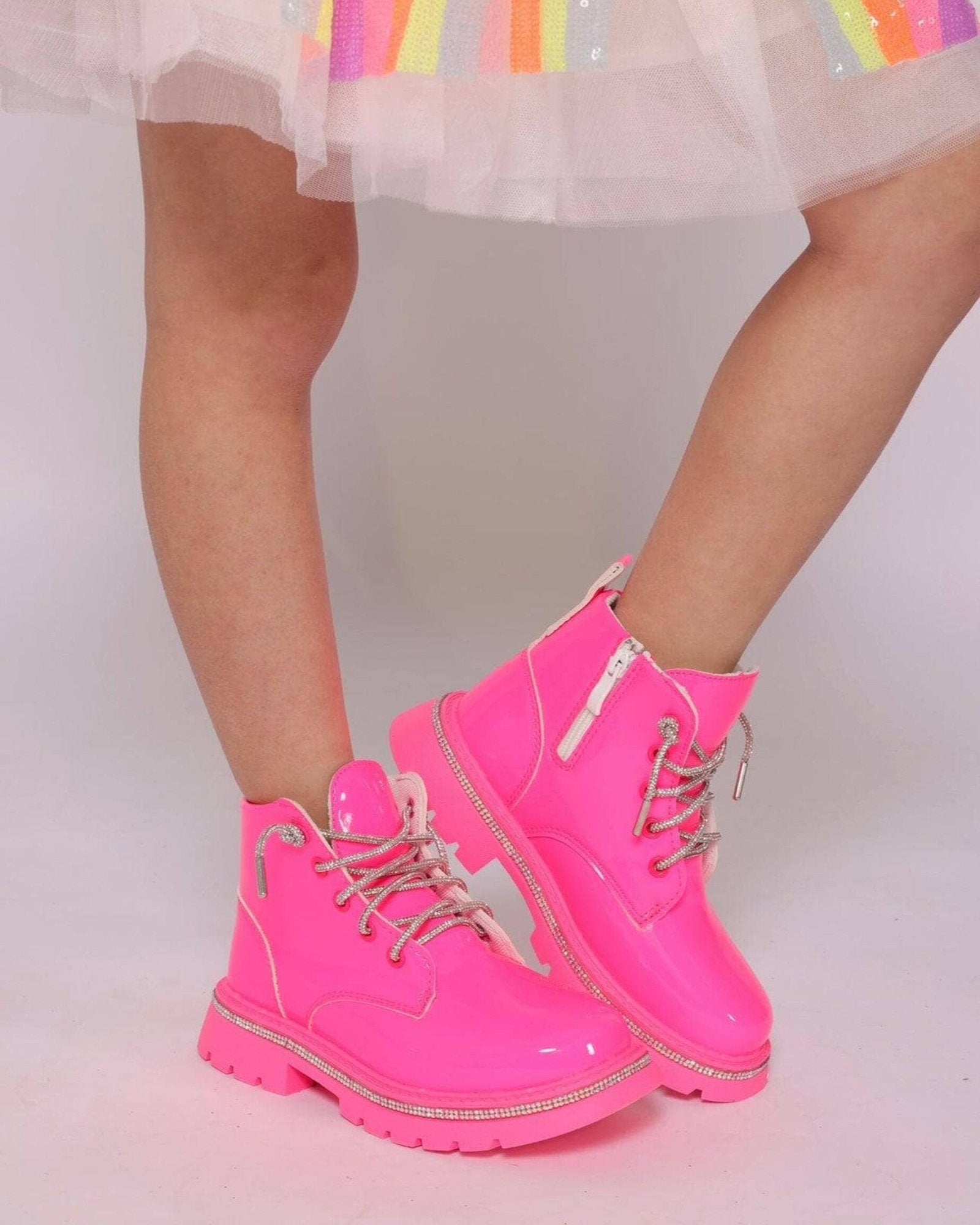 Hot Pink Crystal Boots image 0