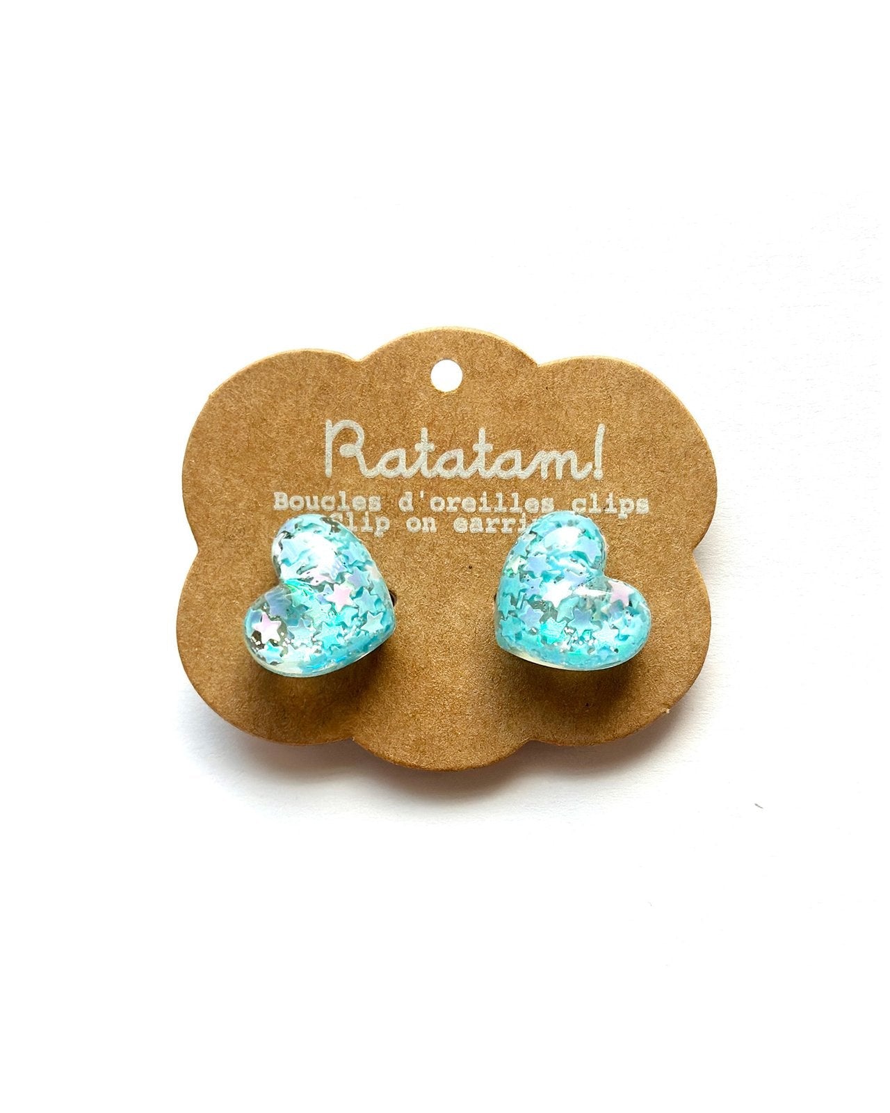 Set of 5 multicolor pairs of earrings HEARTS image 5