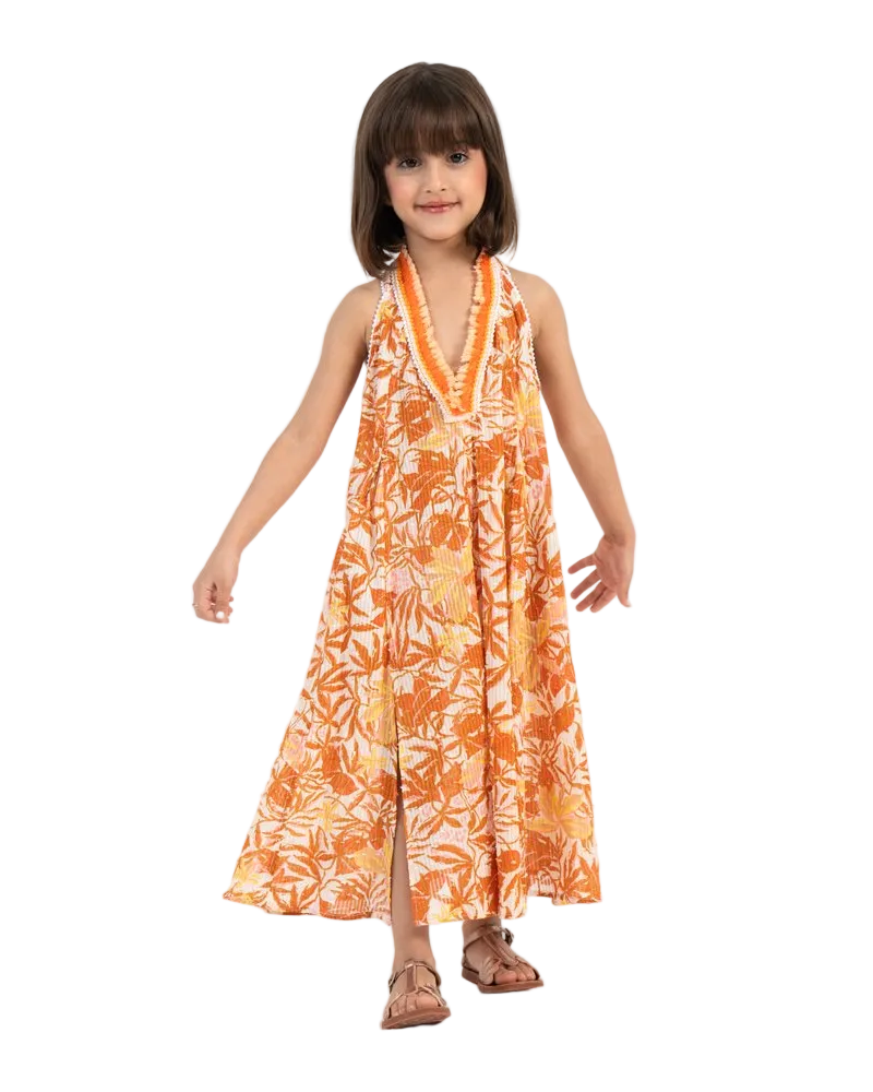 Long Dress Nava Ct Stripe Kids
