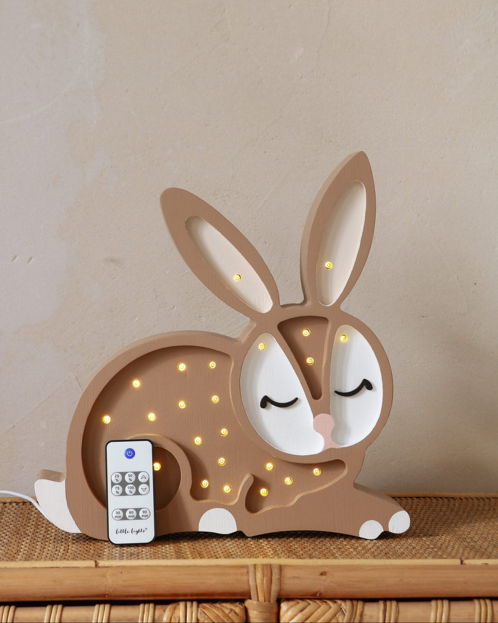 Bunny Lamp Chocolate Brown image 2