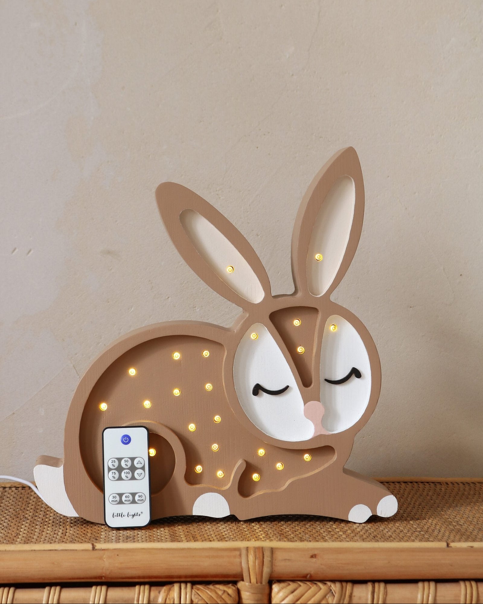 Bunny Lamp Chocolate Brown image 2