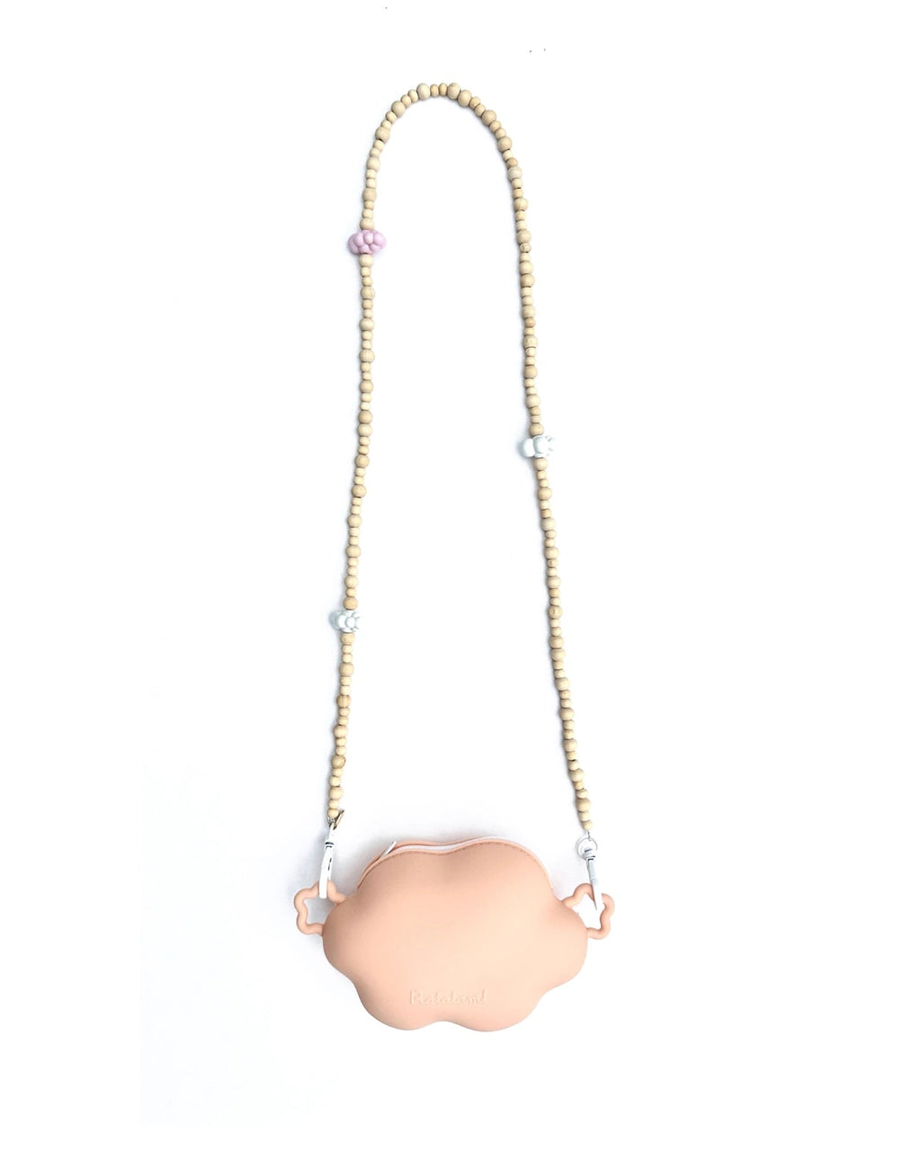 The Cloud Handbag with Jeweled Handle - Coral image