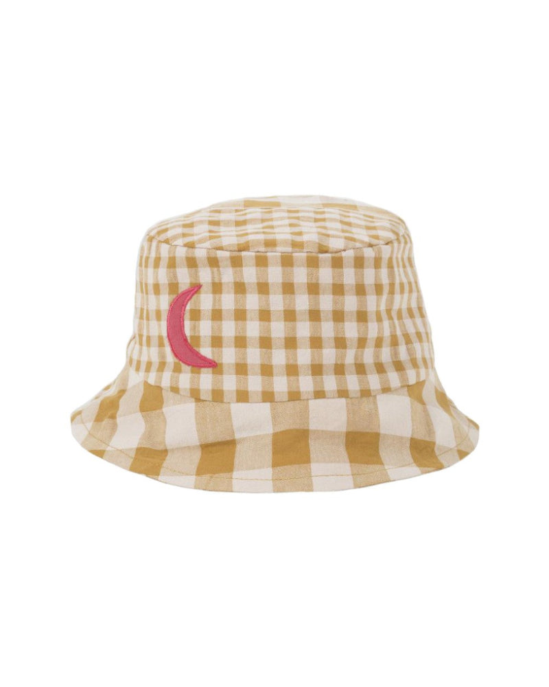 Summer Hat Seersucker Caramel & Skin image 0