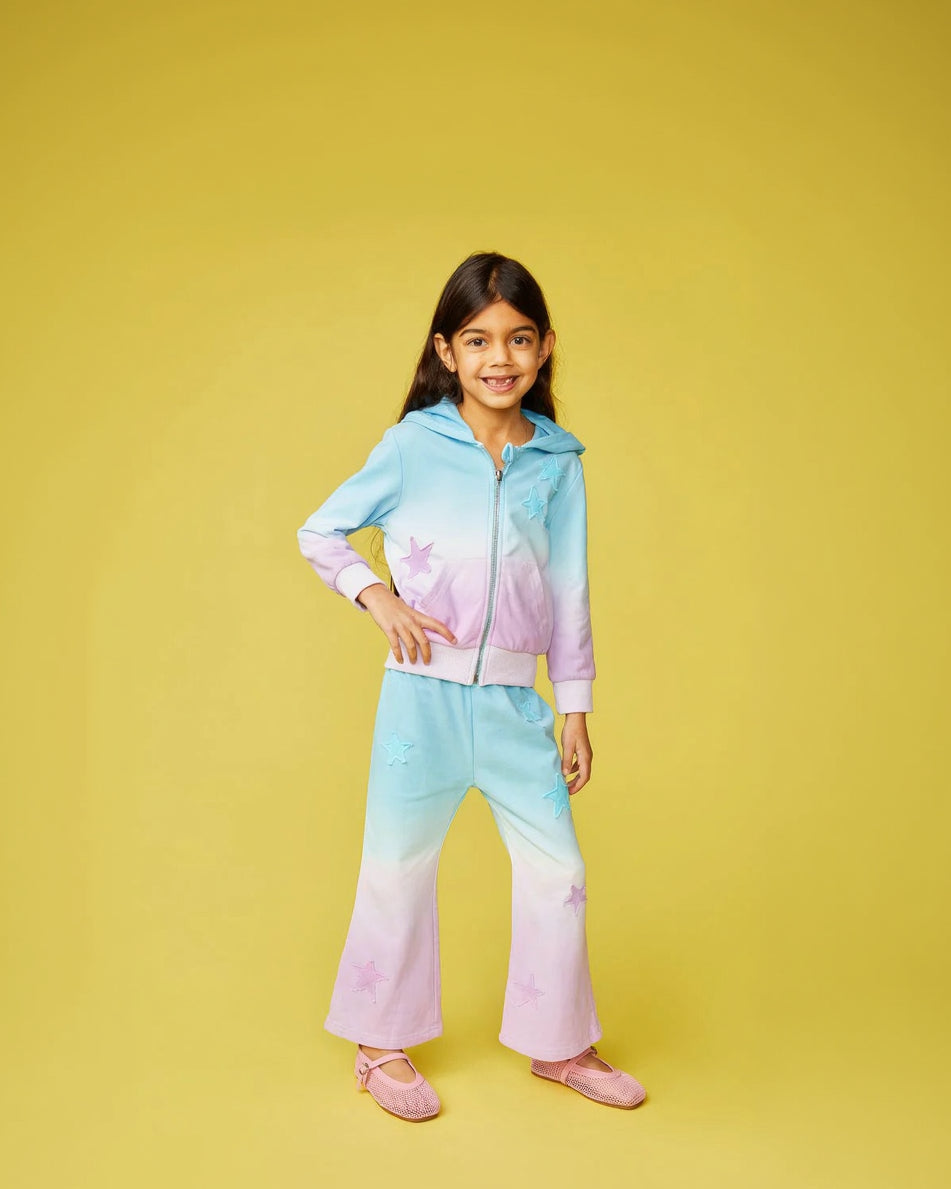 Brynn Ombre Stars Zip Up Hoodie And Sweatpants Set image 2
