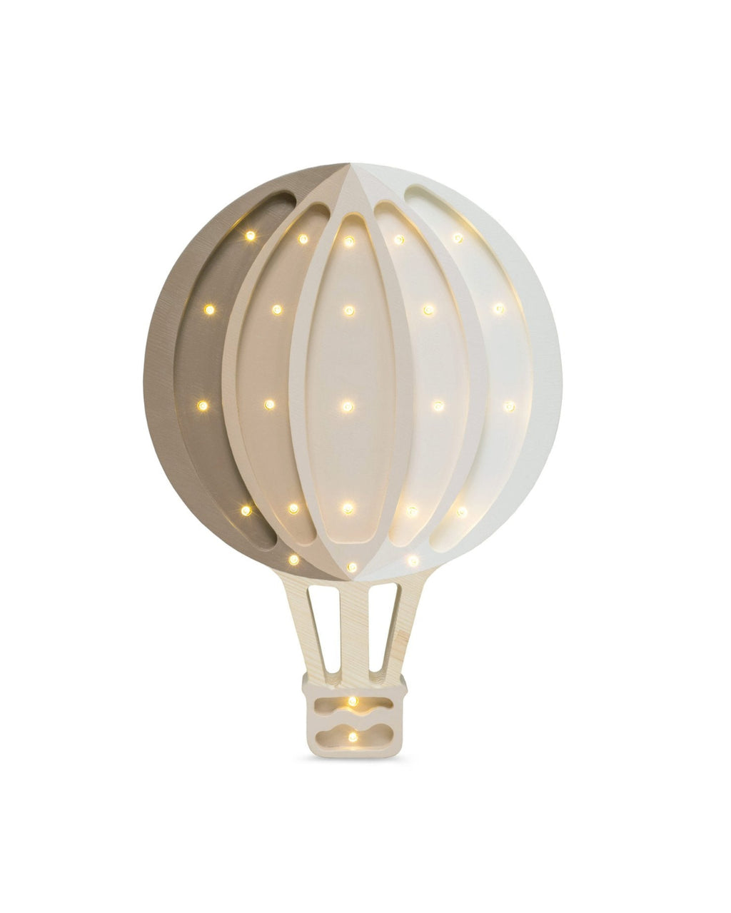 Hot Air Baloon Lamp Blue Rainbow - Brown image