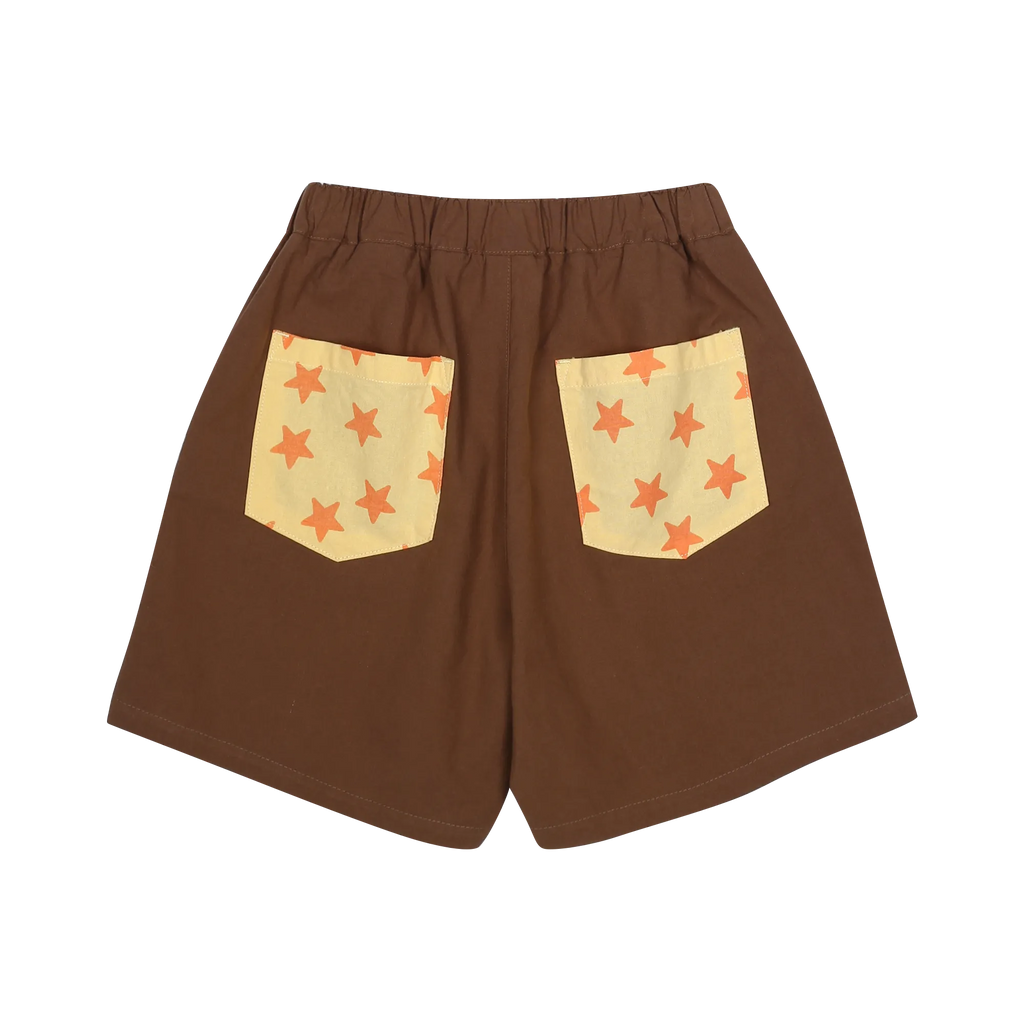Star Pocket Shorts – Brown image 1