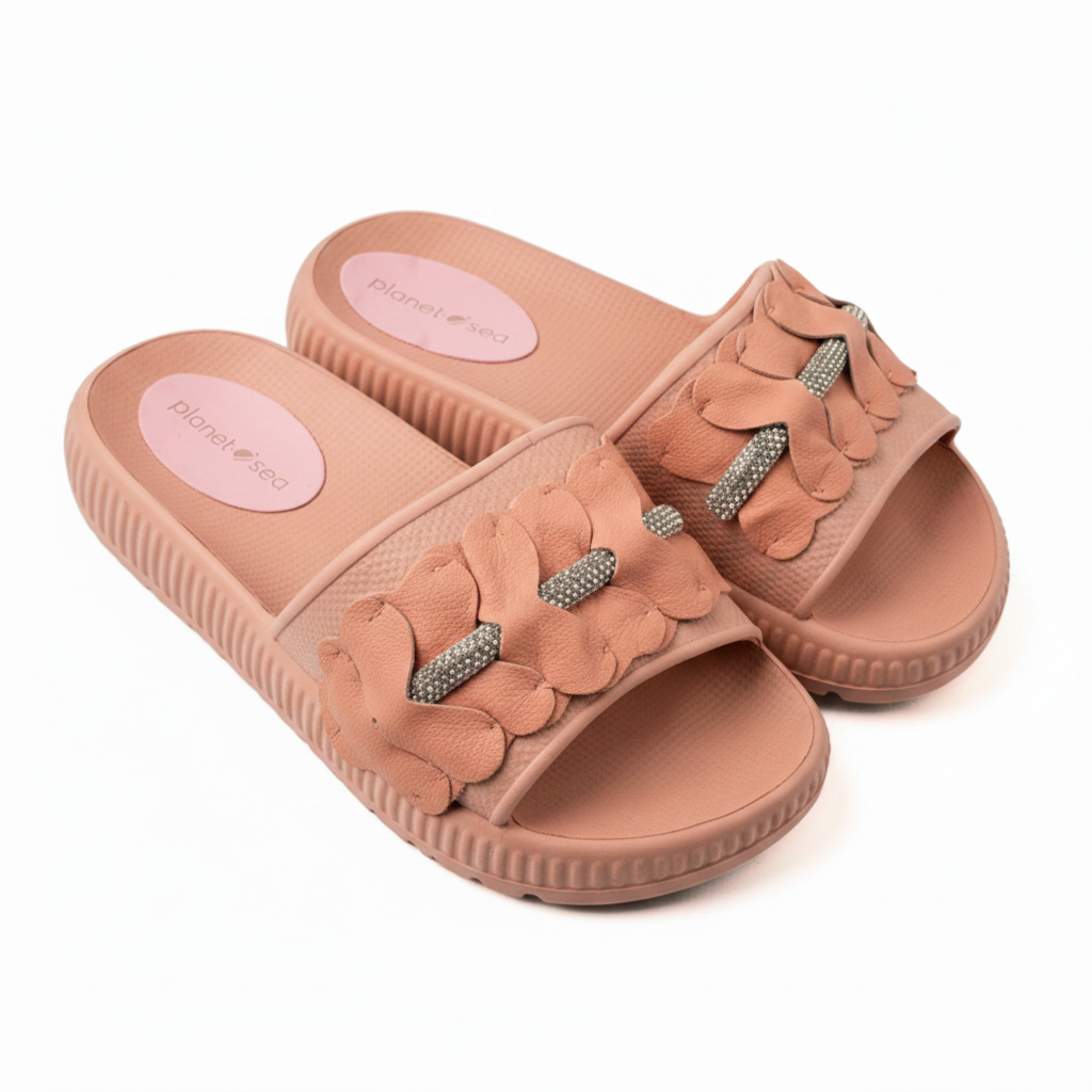 Beige Leather Butterfly