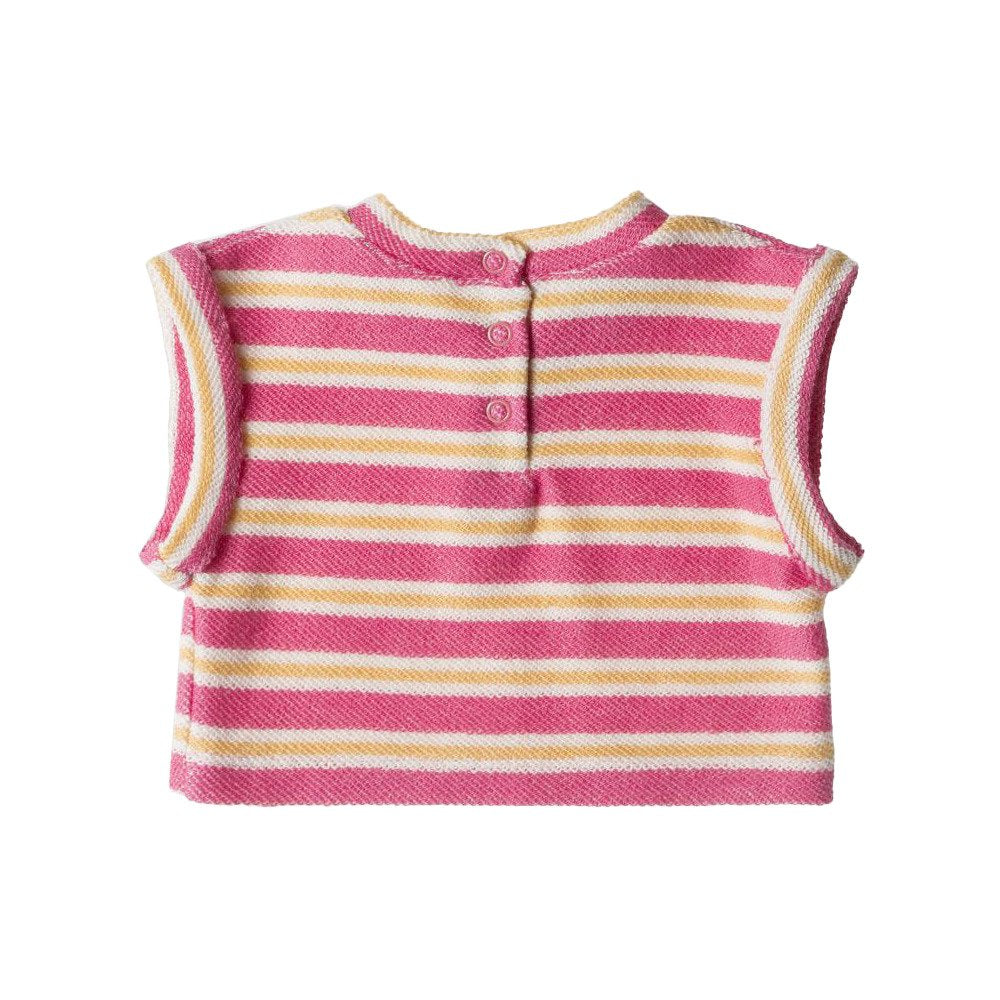 T-Shirt In Towel Stripes Azalea image 1