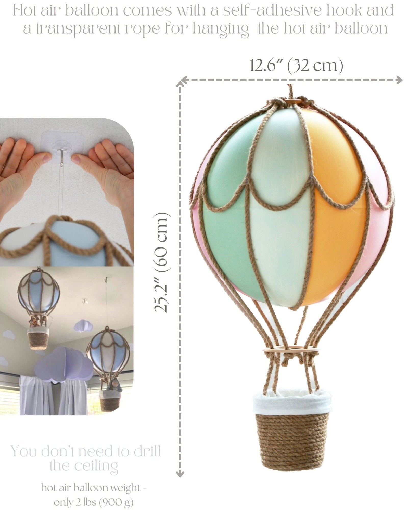 Hot Air Balloon Decor (Size L) image 9