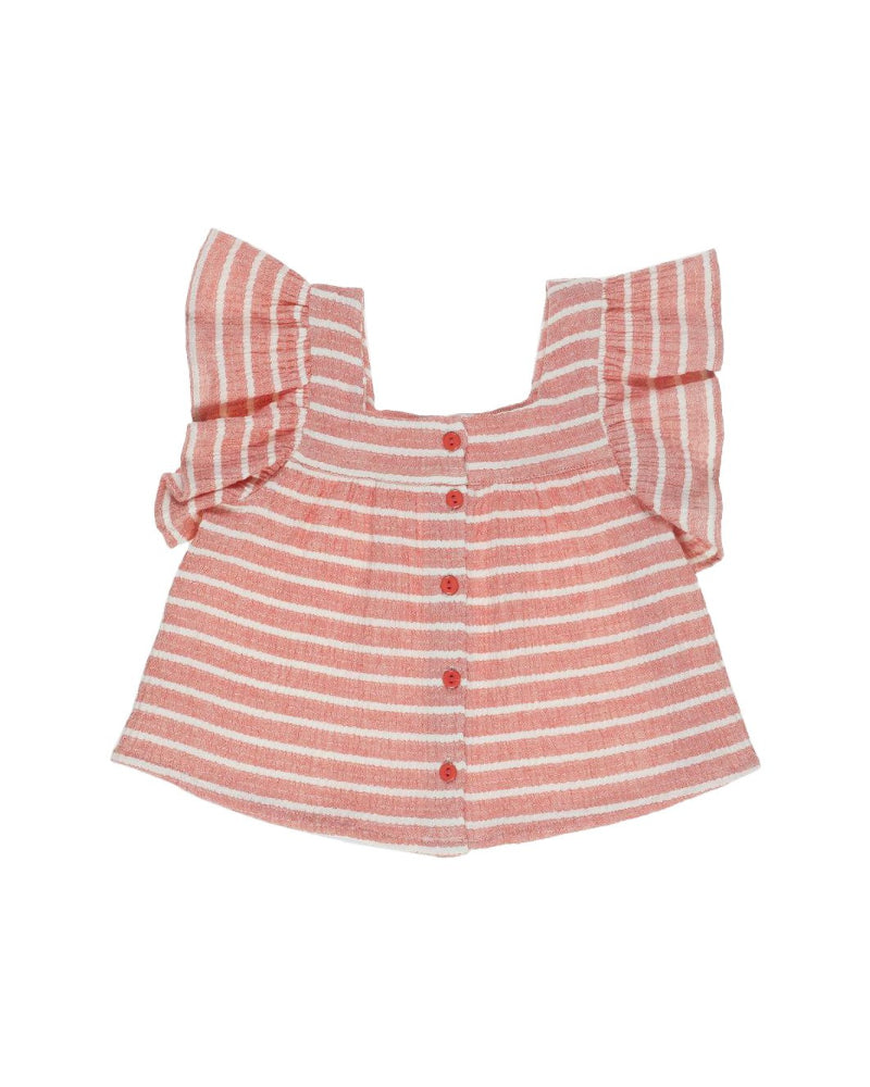Shirt Woven Striped Red image 1