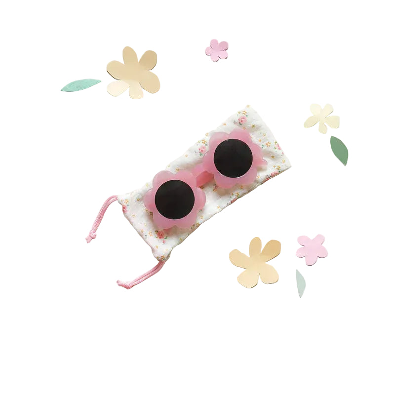 Spotty Flower Sunglasses Pink image 0