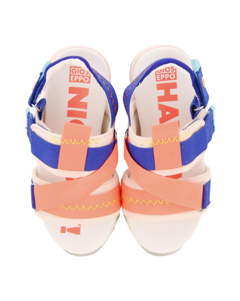 Bundall girls mesh sandals with adjustable white straps image 3