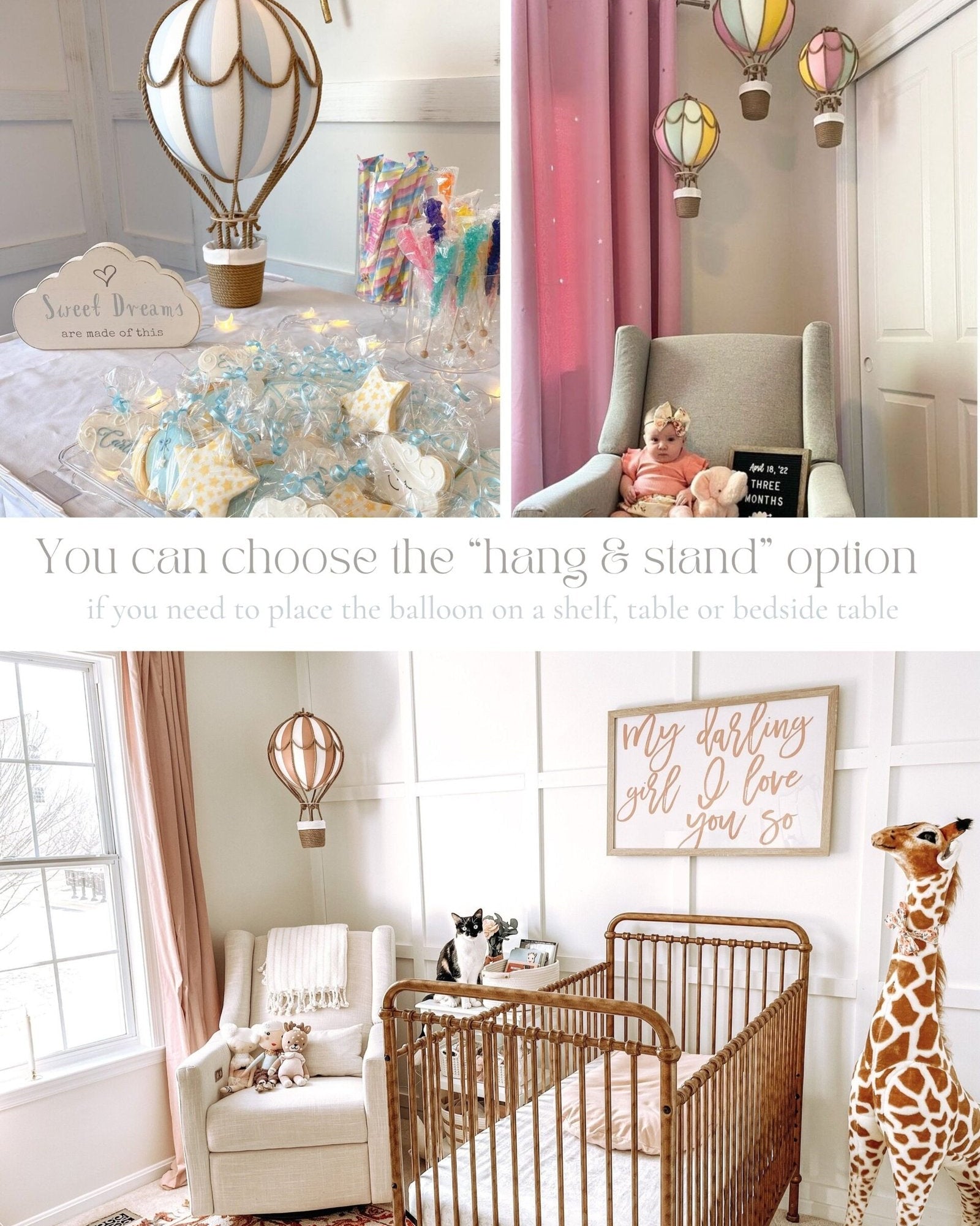 Hot Air Balloon Decor (Size L) image 6