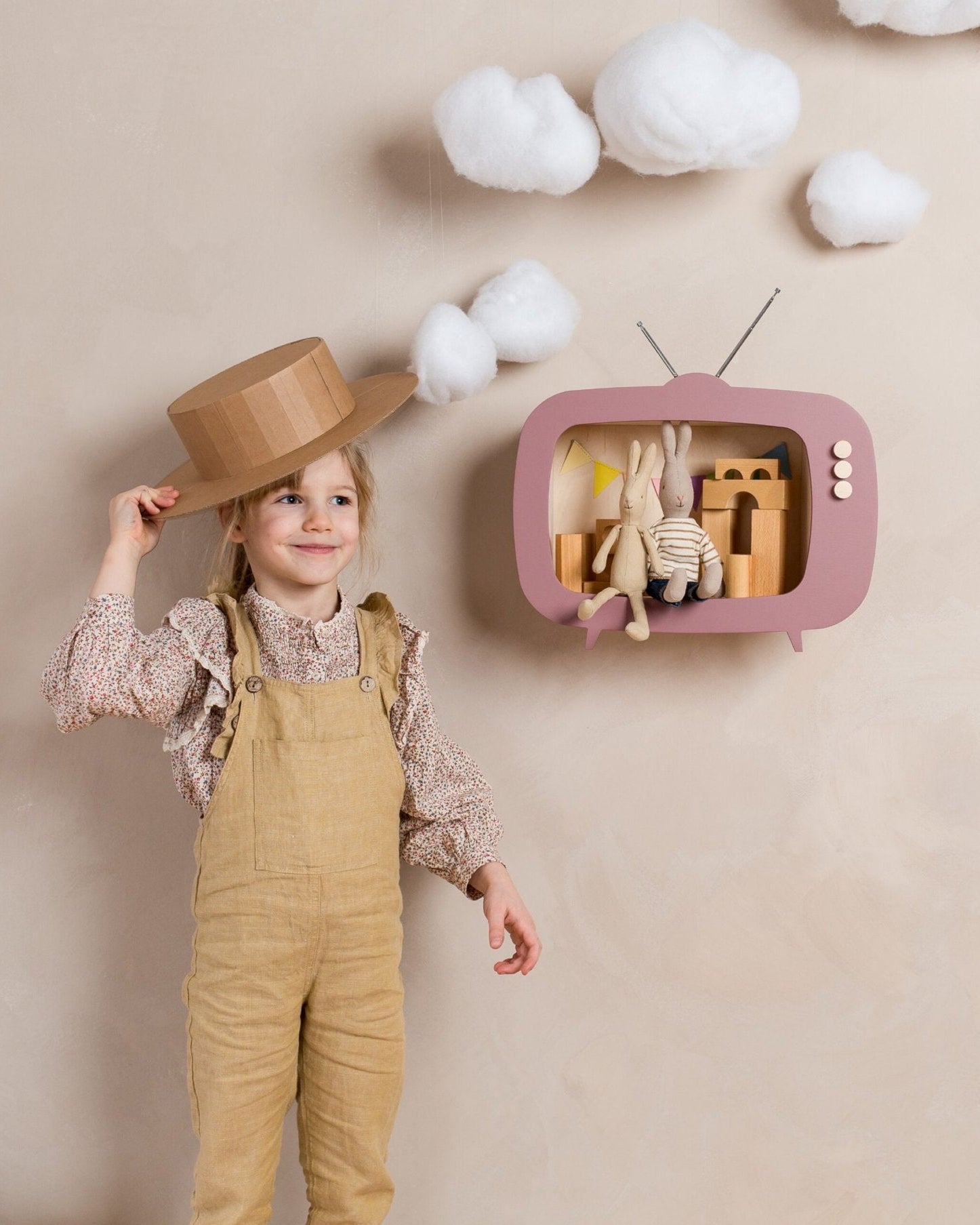 TV shelf 'Teevee' - Rose image
