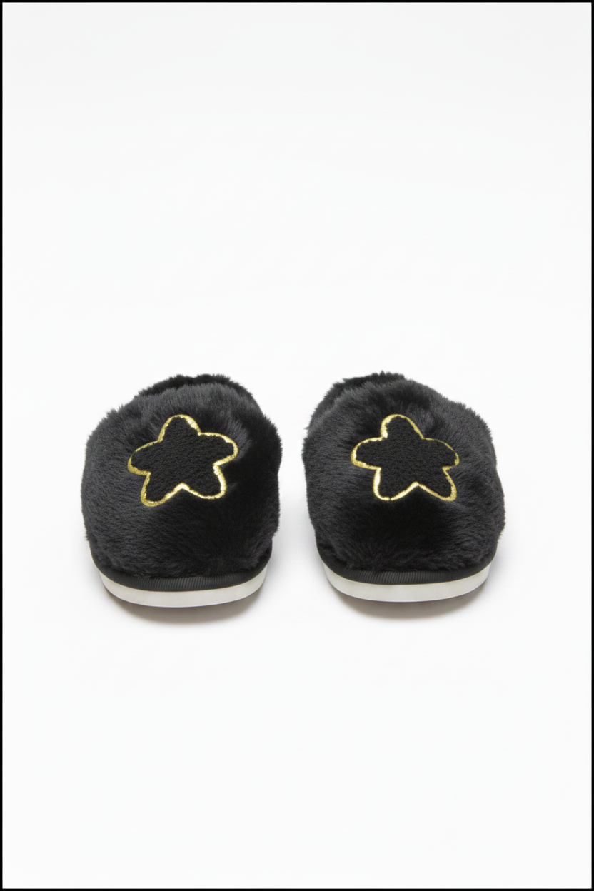 Cali Star Fuzzy Slippers