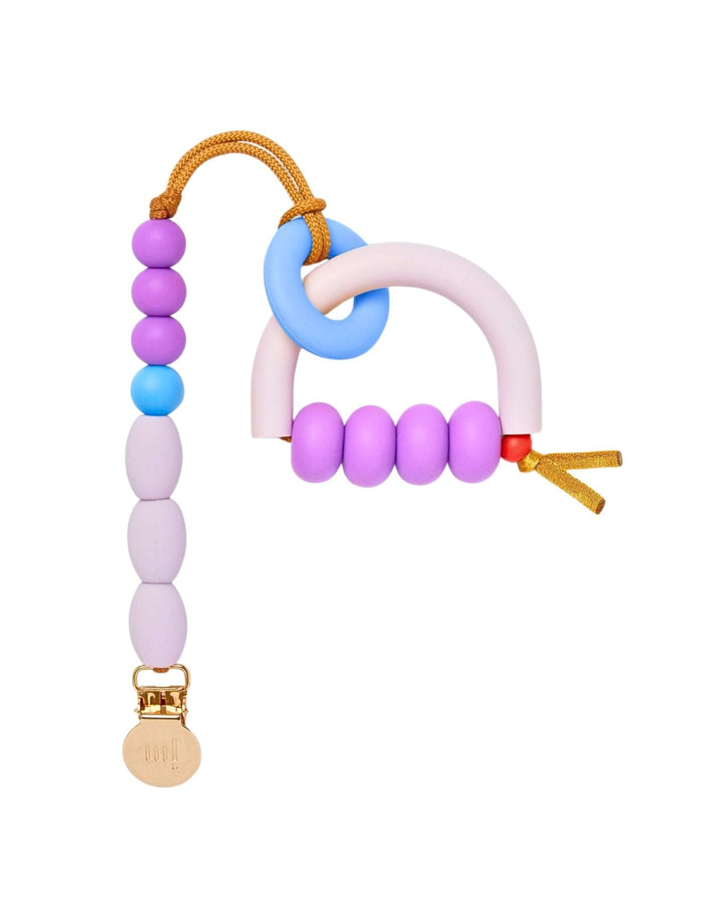 Plum Arch Ring Teether + Clip Set image 0