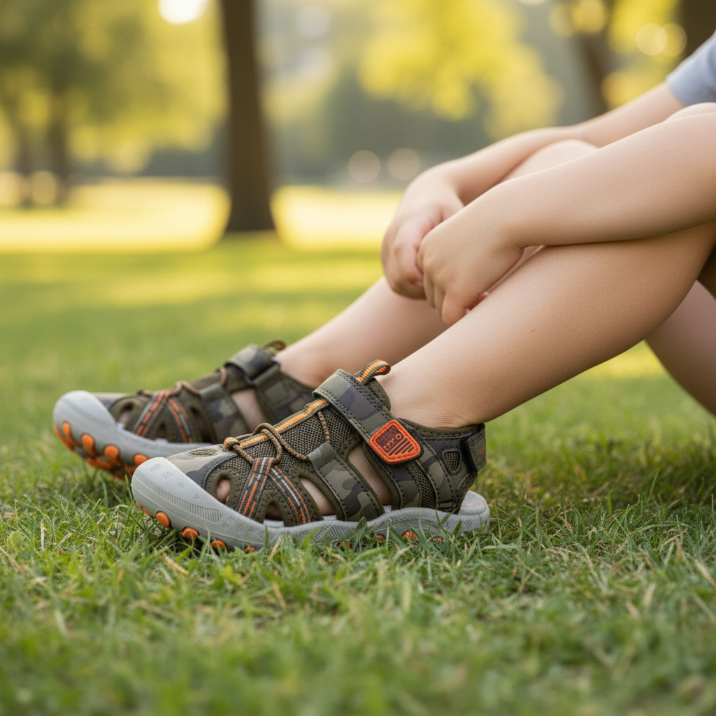 Mautes Boys Camouflage Sports Sandals