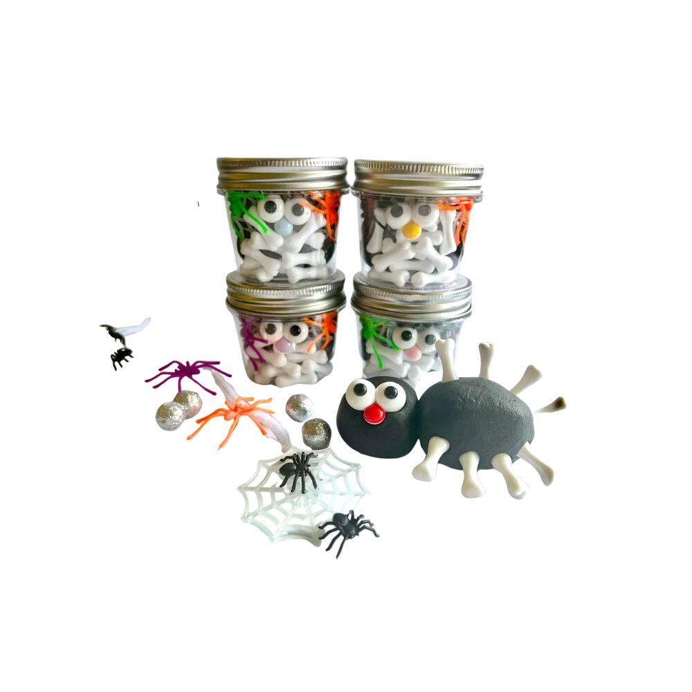 Build a Spider Play dough Jar image 1