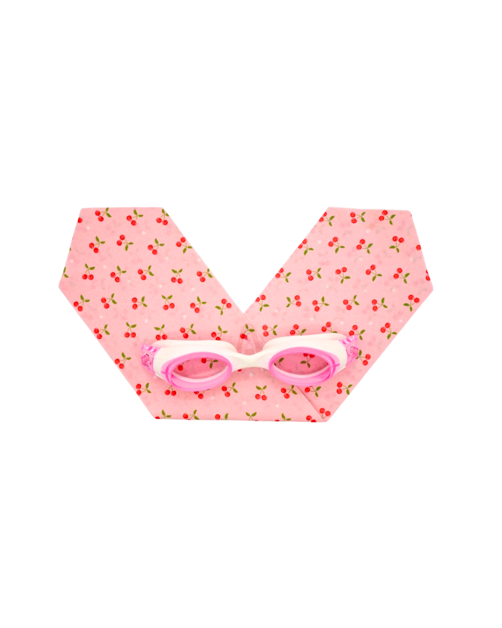 Cherry Headband Pink Background