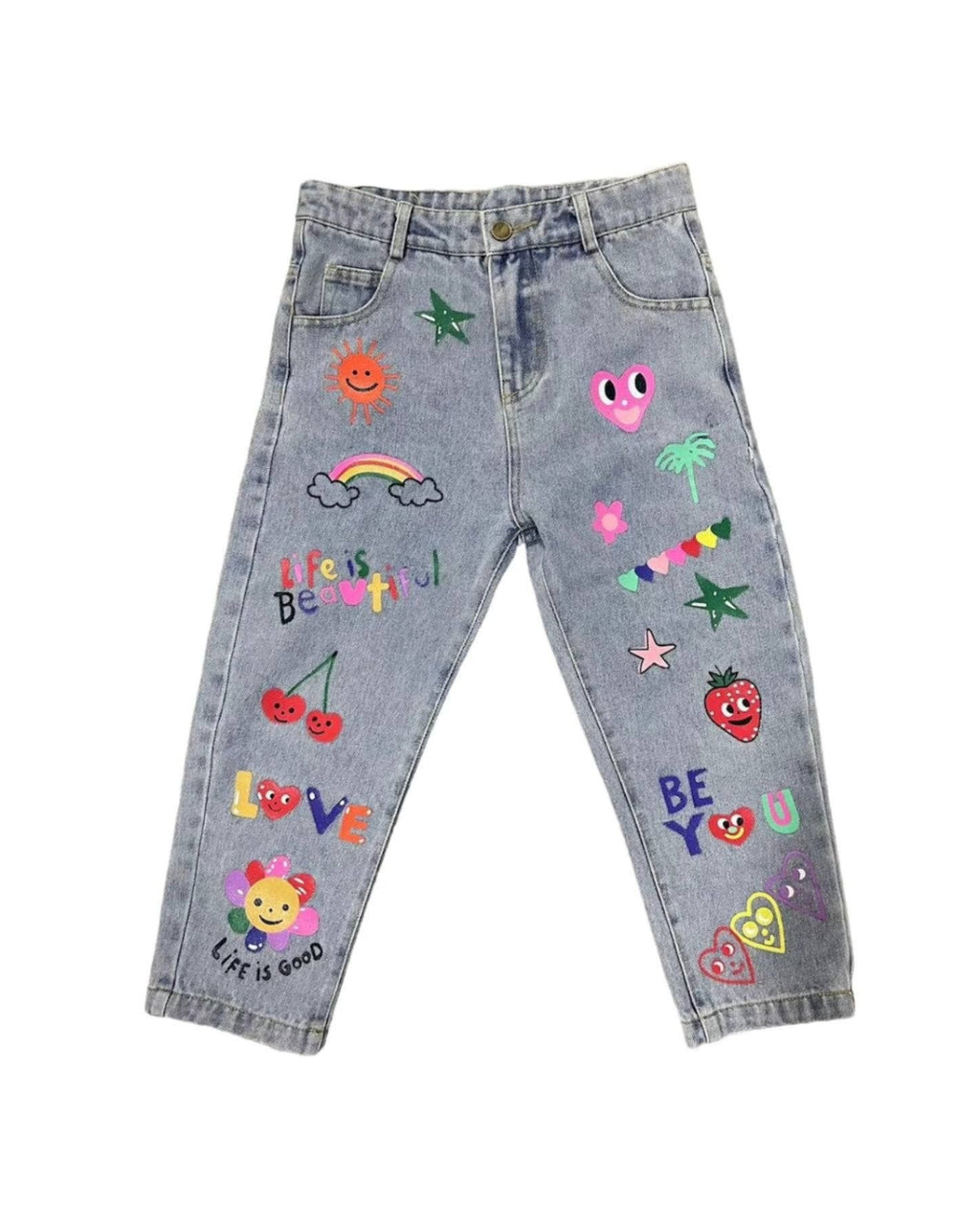 Happy Graffiti Art Jeans   image 4