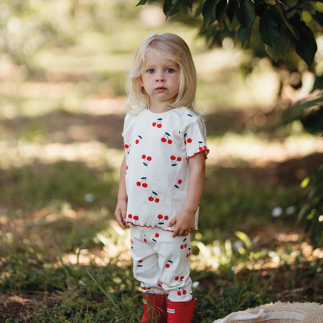 Cherry Tshirt Tights Set image 0