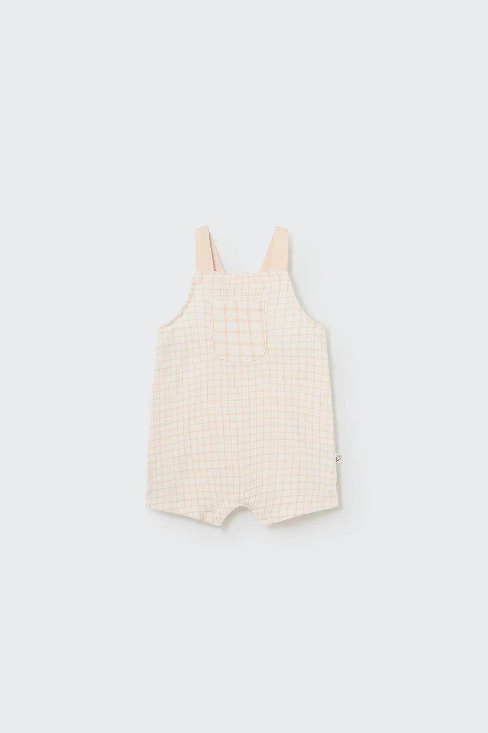Organic Plaid Gauze Baby Overalls - Leo image 3