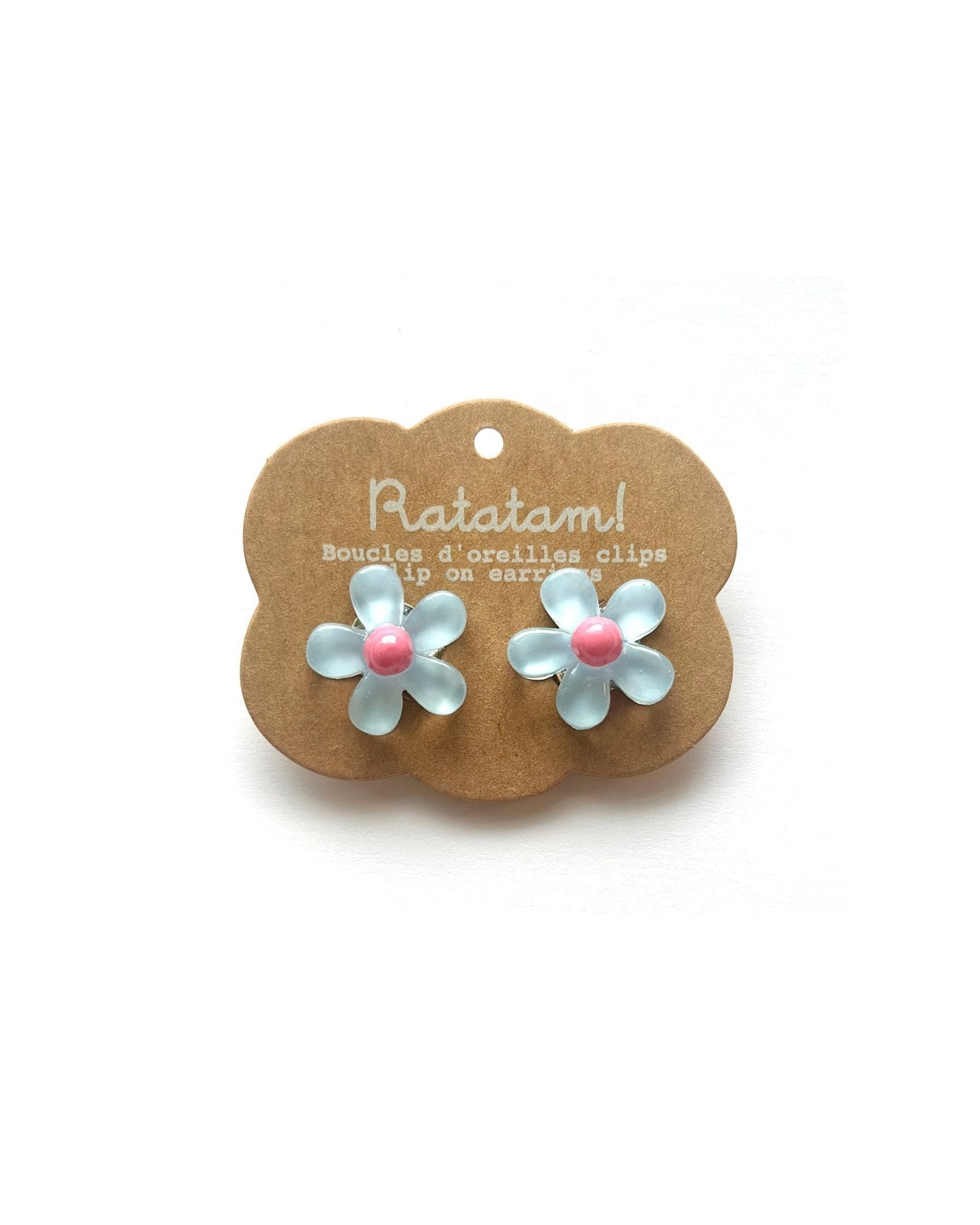 Set of 5 multicolor pairs of earrings FLOWERS image 5