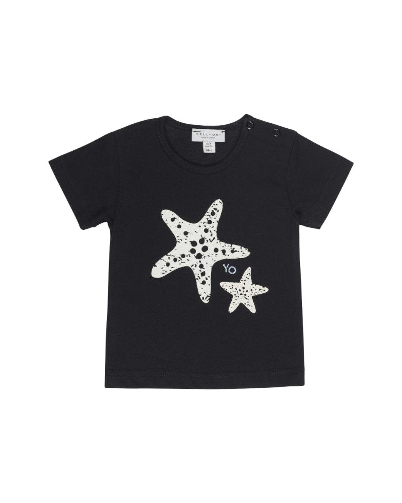 T-shirt Organic With Print Black image 0
