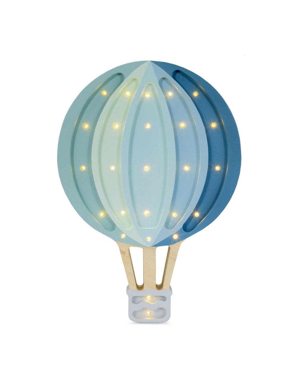 Hot Air Baloon Lamp Blue Rainbow - Blue image