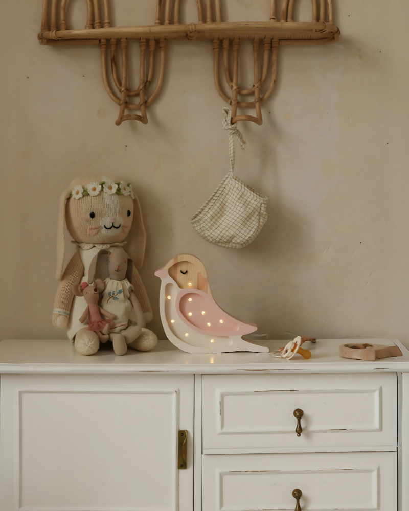Bird Lamp Strawberry Cream image 0