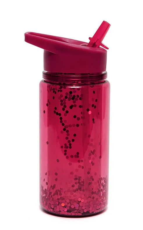 Drinking bottle glitter - Red image