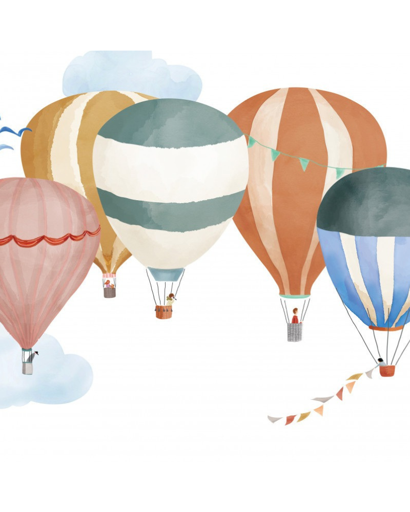 Sticker - Hot Air balloons in watercolor image 2