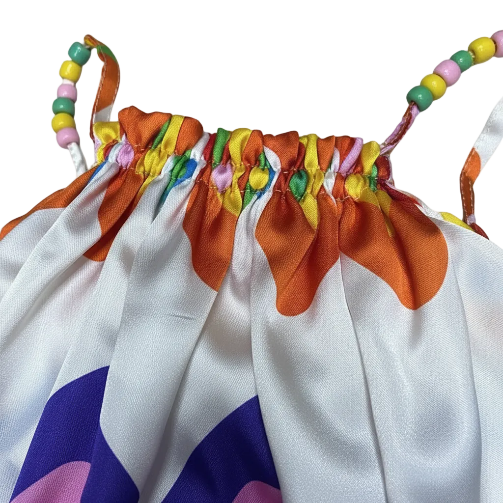 Wave Beaded Multi-Color Dress