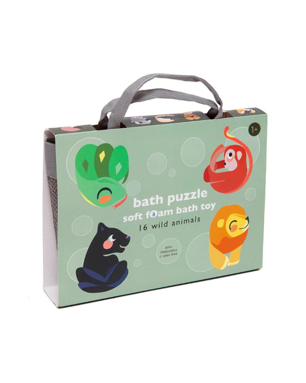 Soft foam bath puzzle wild animals image 0