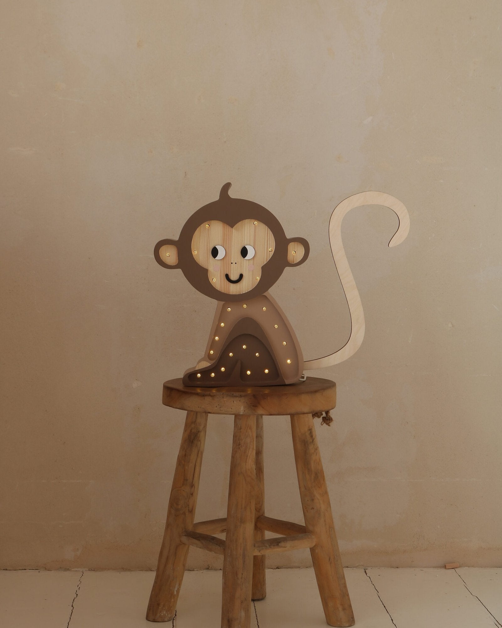 Monkey Lamp Jungle Brown image 2