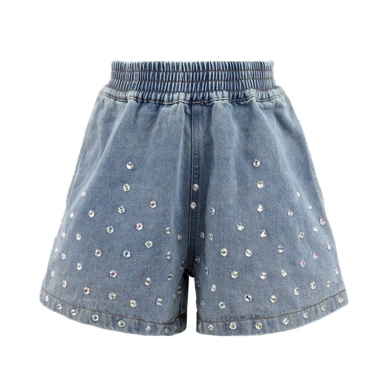 Rocker Crystal Denim Shorts   image 5