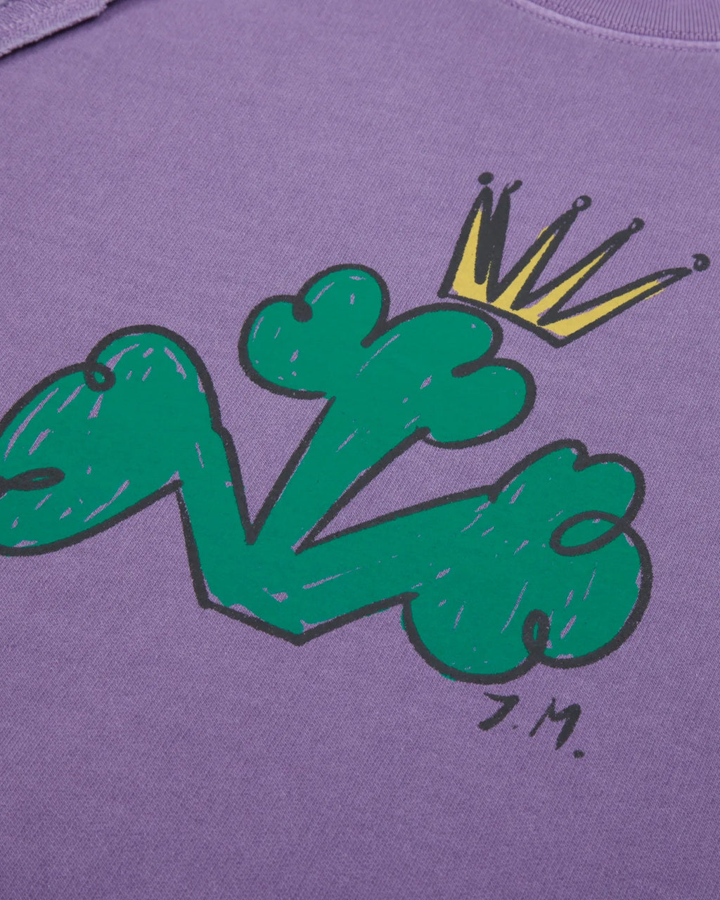 Broccoli Pigment Sweatshirt – Purple image 5