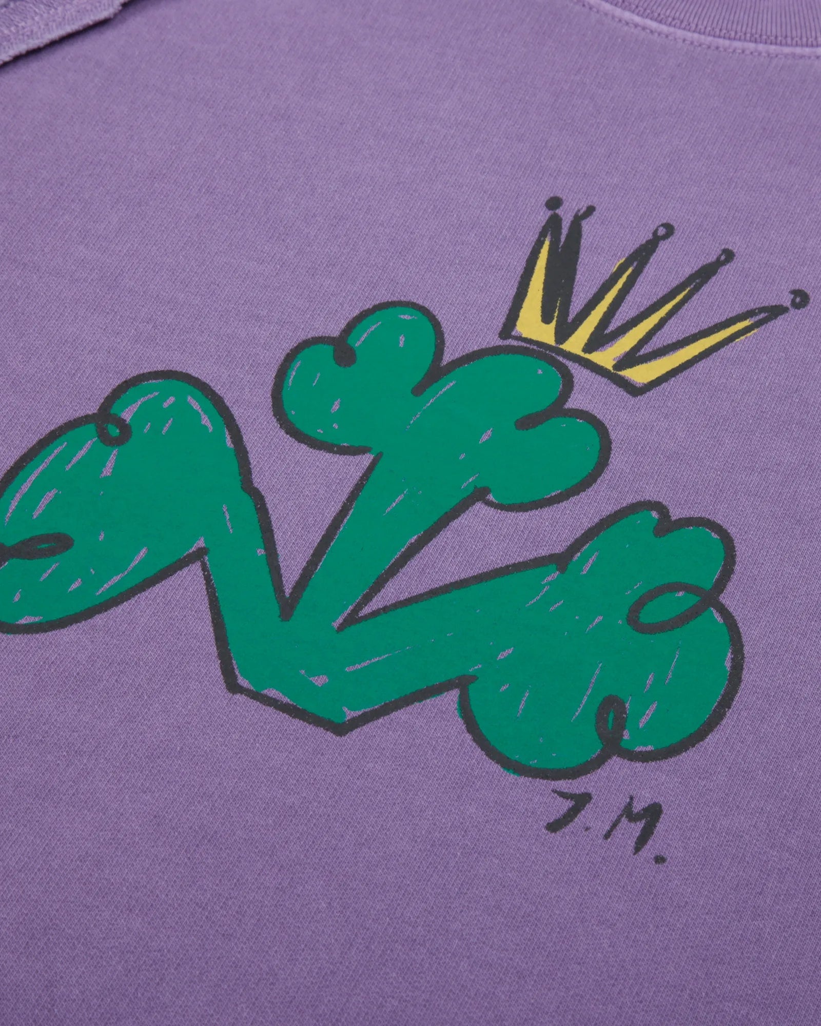 Broccoli Pigment Sweatshirt – Purple image 5