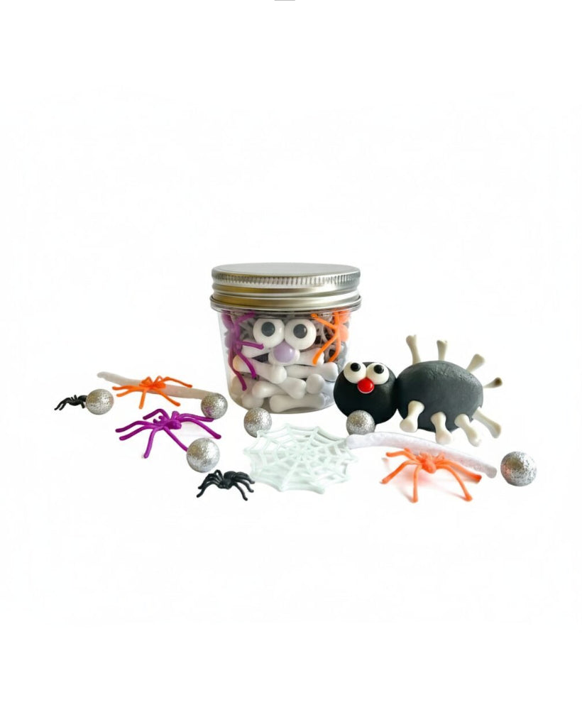 Build a Spider Play dough Jar image 0