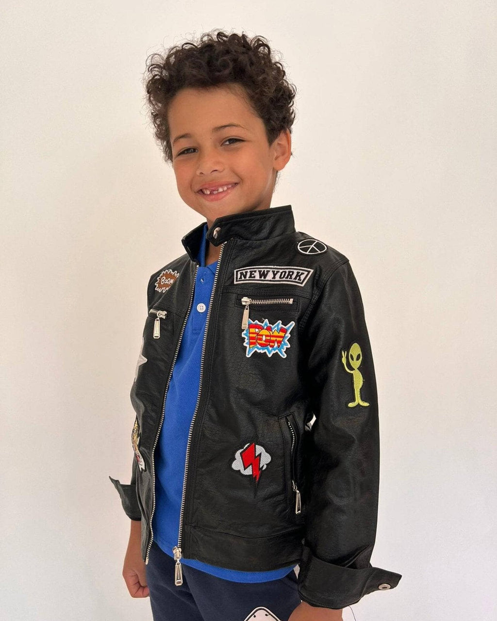 All About The Patch Vegan Leather Jacket image 0