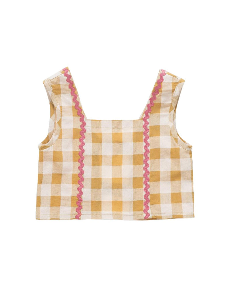 Top Seersucker Caramel & Skin image 1