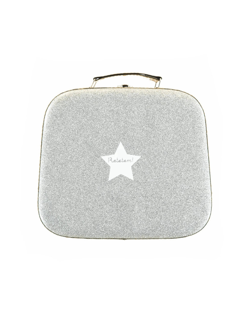 25 cm Glitter Suitcase - Silver image