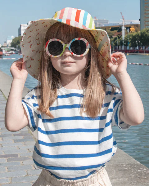 Vintage Rainbow Stripe Sunglasses image 0