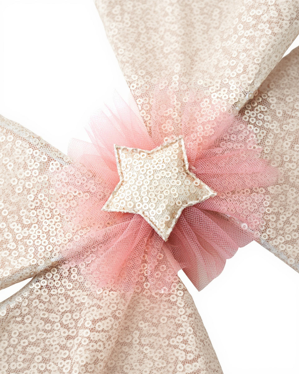 Sequin Fairy Wings Aurelia | Vintage Rose image 1