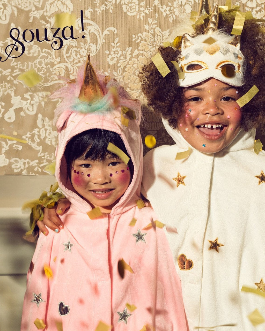 Unicorn baby cape off white image 2