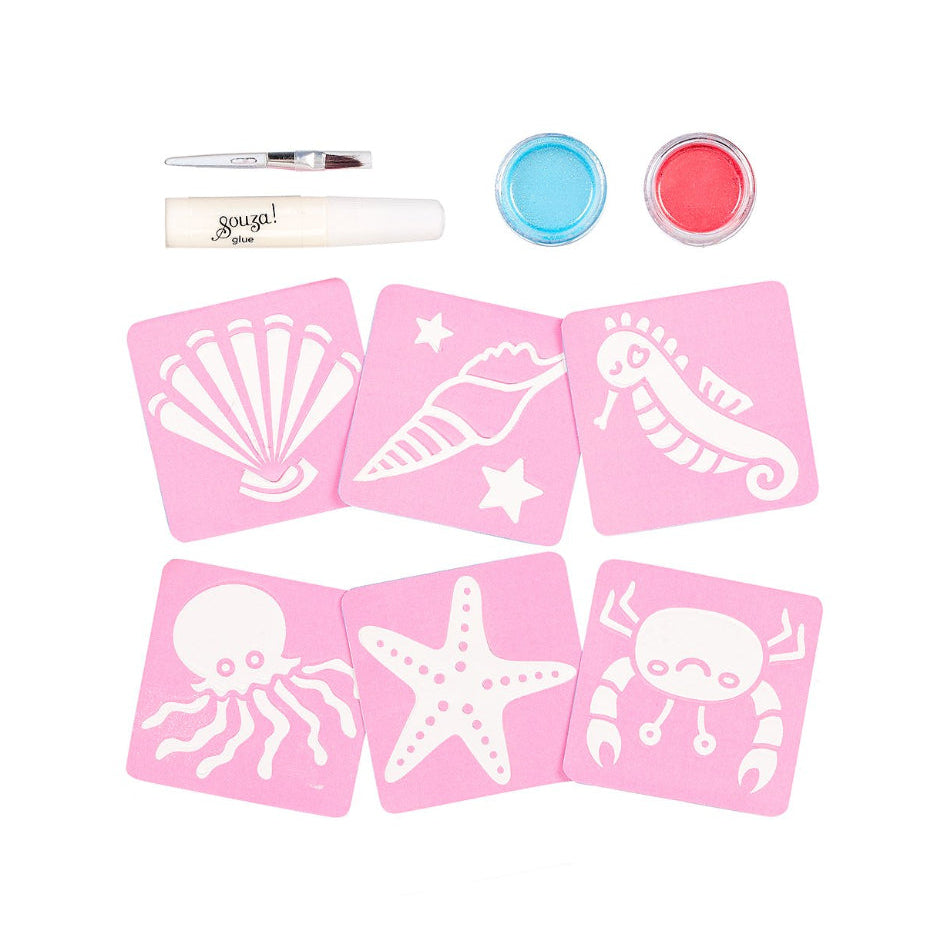 Glitter tattoo set mermaid image 0