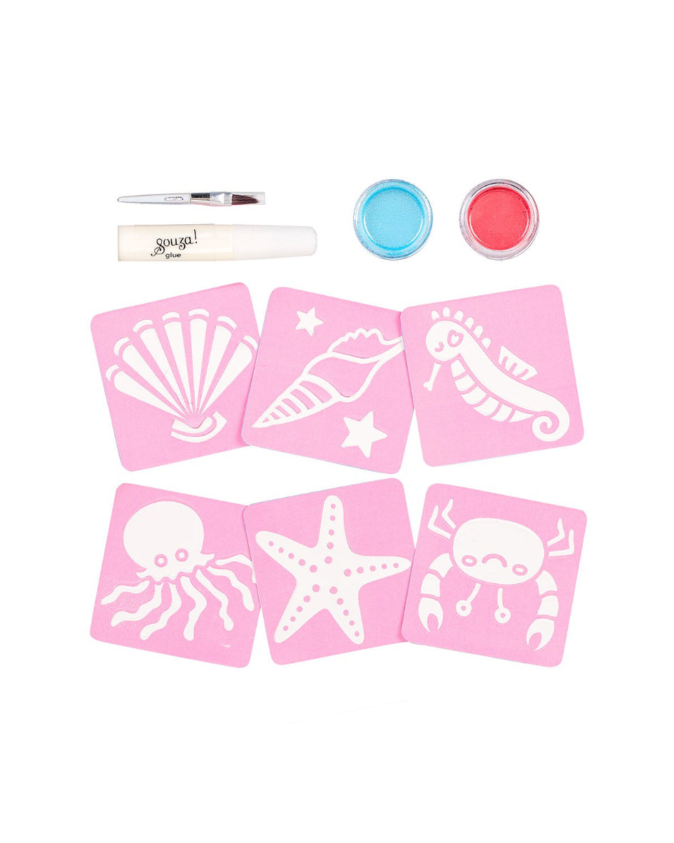 Glitter tattoo set mermaid image 0
