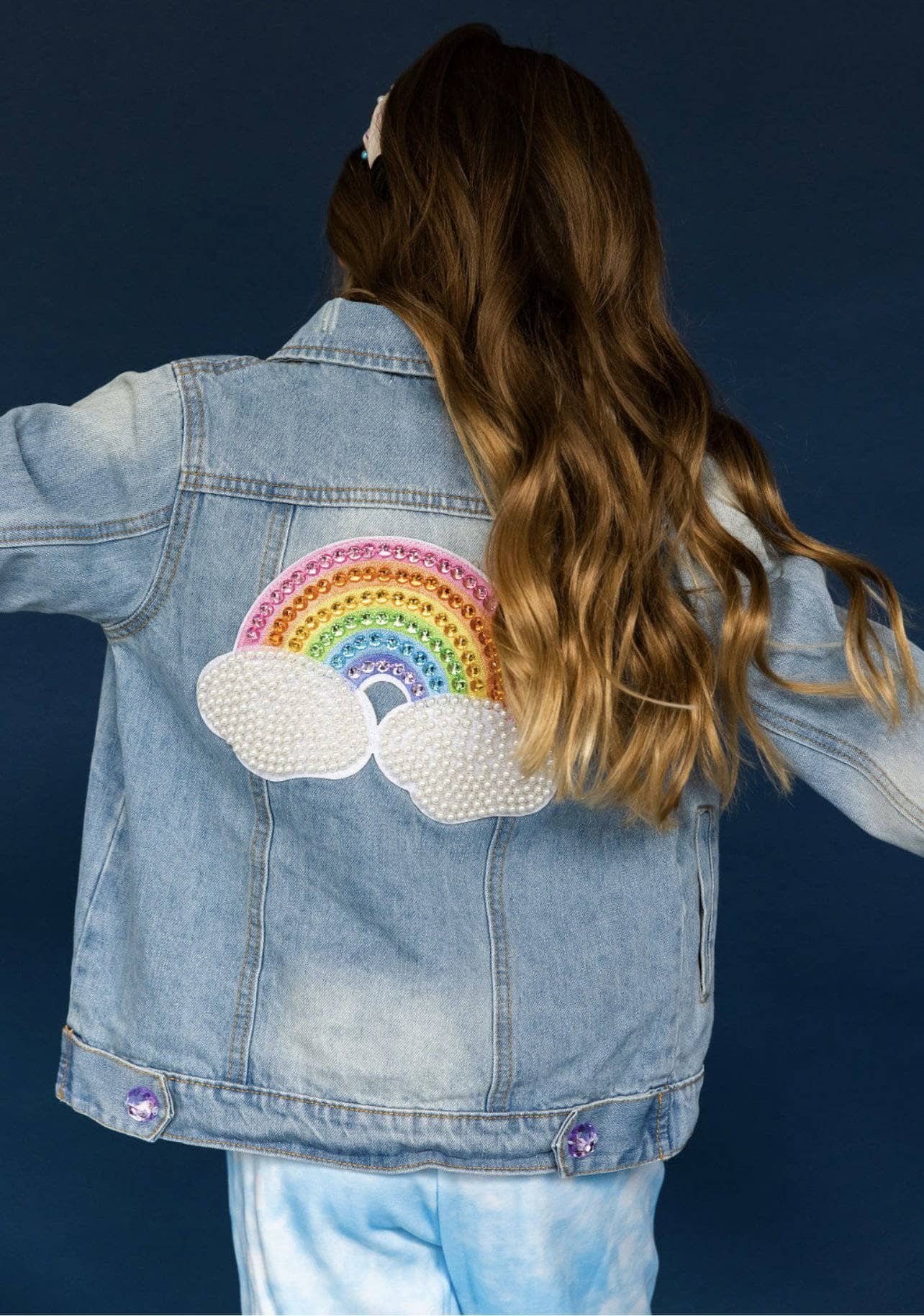 Rainbow Pearl Denim Jacket   image 7