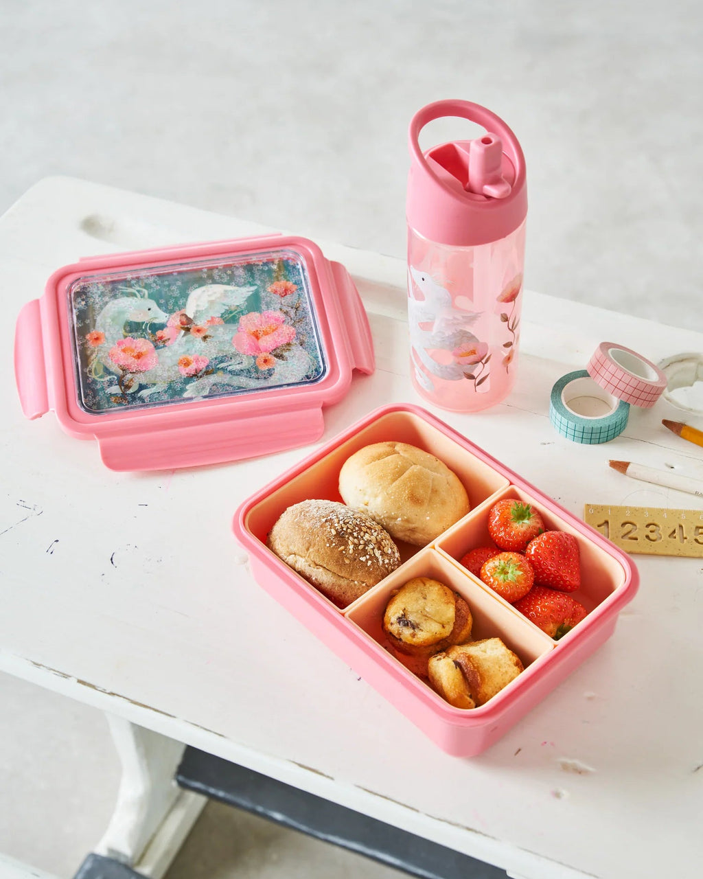 Lunchbox bento fairytale dragon "pearl stars" image 3