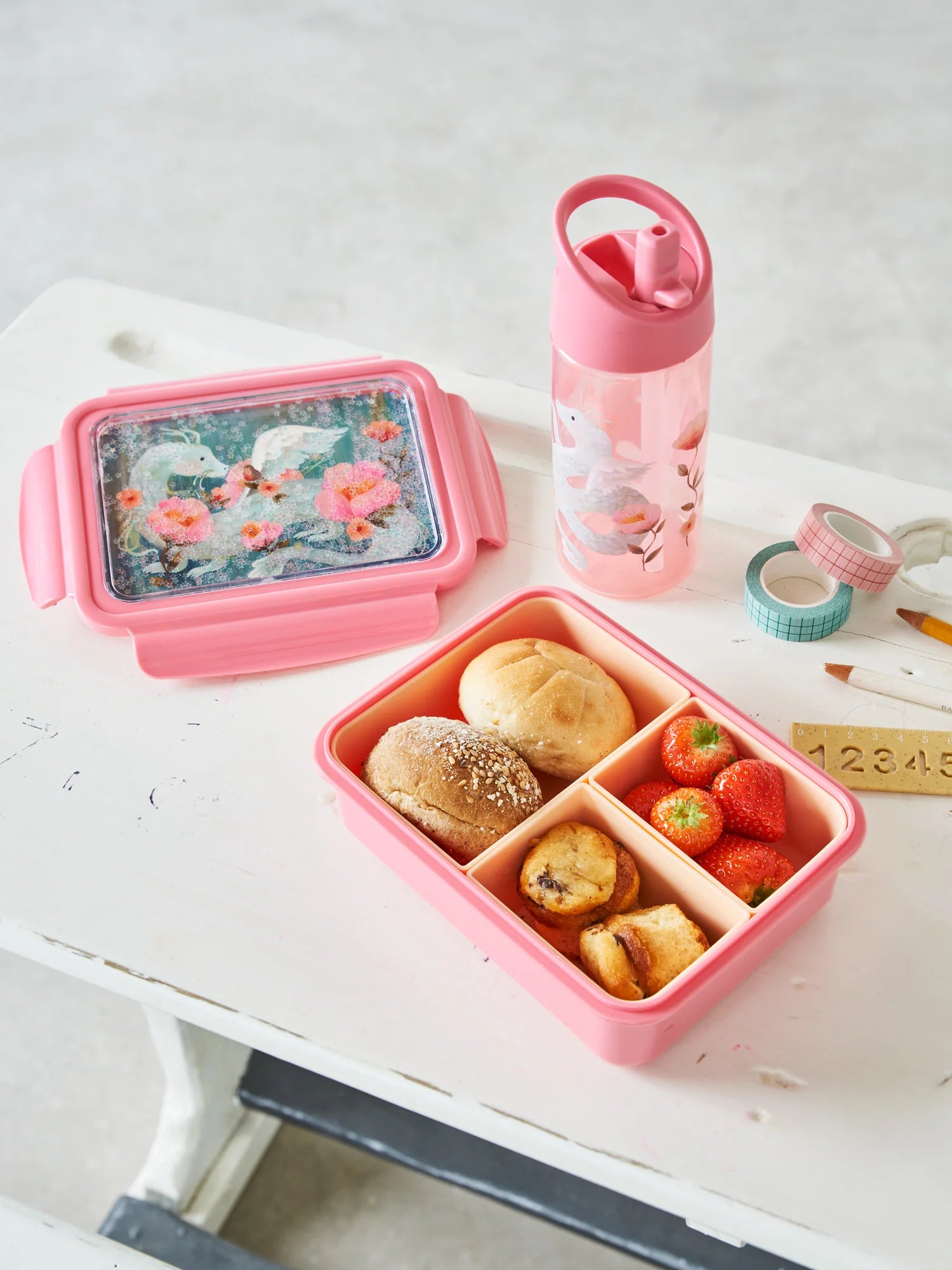 Lunchbox bento fairytale dragon "pearl stars" image 3